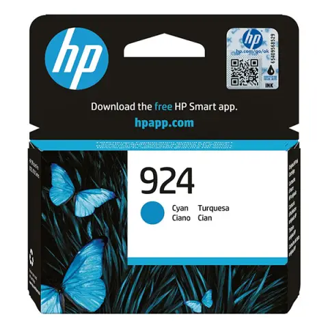 Tusz HP 924 cyan - Tusz 4K0U3NE do HP OfficeJet Pro 8120, 8122, 8123, 8124, 8125, 8130, 8132, 8133, 8134, 8135, 8138, 81