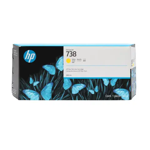 Tusz HP 738 żółty XL - Tusz 676M8A do HP DesignJet XT-950, T-850, T-950