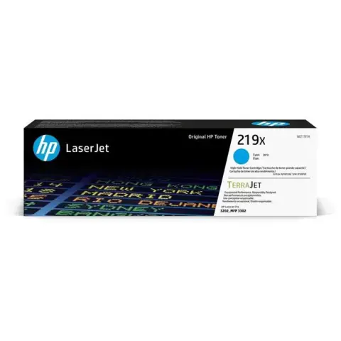 HP W2191X - Toner 219X cyan do HP Color LaserJet Pro 3202, MFP 3300, 3302