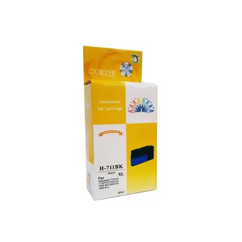 Tusz czarny 711 do HP DesignJet T120, T125, T130, T150, T520, T525, T530 - Zamiennik CZ133A