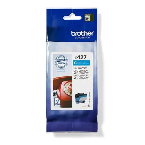 Brother LC427C - Tusz cyan do Brother HL-J6010dw, MFC-J5955dw, MFC-J6950, MFC-J6955dw, MFC-J6957, MFC-J 6959dw
