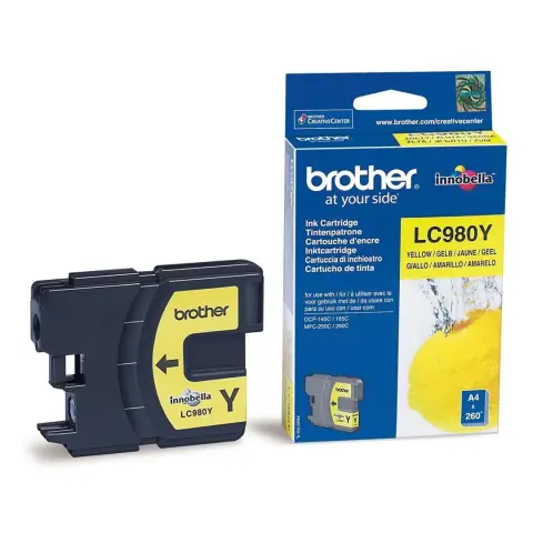 Tusz Brother LC980Y Yellow do drukarek (Oryginalny)