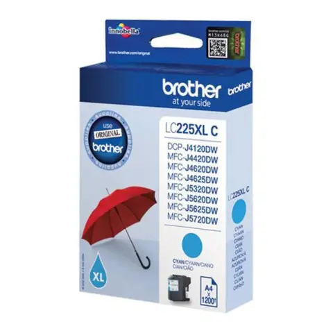 Tusz Brother LC225XL C Cyan do drukarek (Oryginalny)