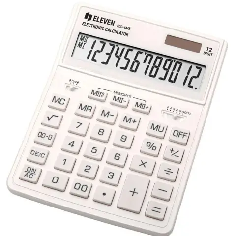 Eleven kalkulator biurowy 12-pozycyjny biały SDC444XRWHE
