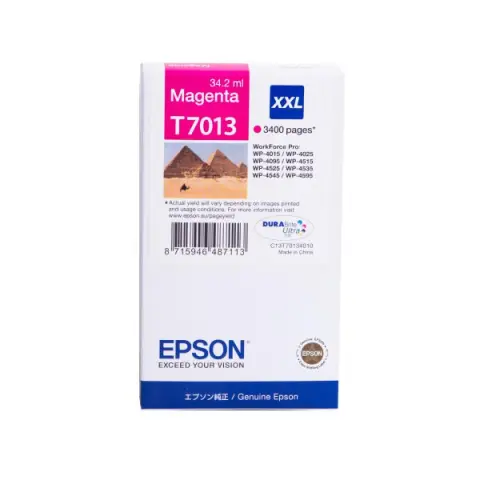 Tusz Epson T7013 / C13T70134010 Magenta do drukarek (Oryginalny) [34.2ml]