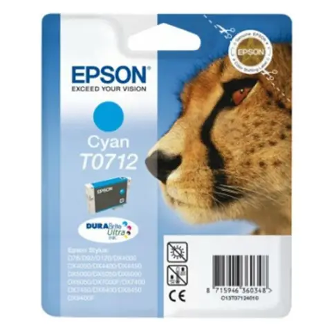 Epson T0712 - Tusz cyan do Epson SX-100, SX-105, SX-110 ...