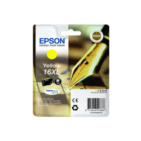 Tusz Epson  T1634 XL do  WF-2520NF/2530WF/2510WF  | 6.5ml | yellow
