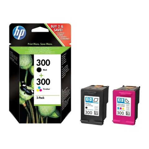 Zestaw HP 300 / CN637EE Czarny+Kolor Combo Pack (Oryginalny) [2 x 4 ml]