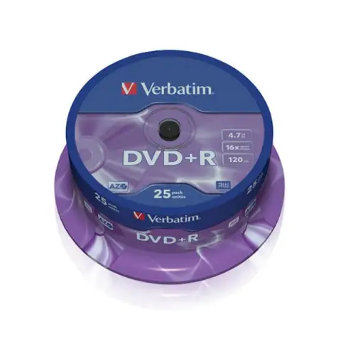Verbatim DVD+R | 4.7GB | x16 | cakebox 10szt | matte silver/odpowiednik 43498/