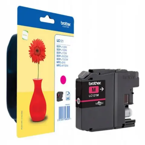 Tusz Brother LC121M Magenta do drukarek (Oryginalny)