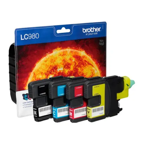 Wklad drukujacy Brother LC980VALBP Value Pack czarny, zolty, czerwony, niebieski