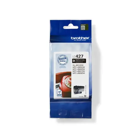 Brother LC427BK - Tusz czarny do Brother HL-J6010dw, MFC-J5955dw, MFC-J6950, MFC-J6955dw, MFC-J6957, MFC-J 6959dw