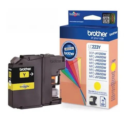 Tusz Brother LC223Y Yellow do drukarek (Oryginalny)