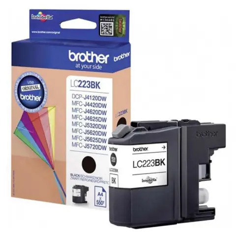 Tusz Brother LC223BK Black do drukarek (Oryginalny)