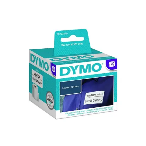 Etykiety 99014 / S0722430 do drukarek Dymo - Biała, papierowa - 101x54mm