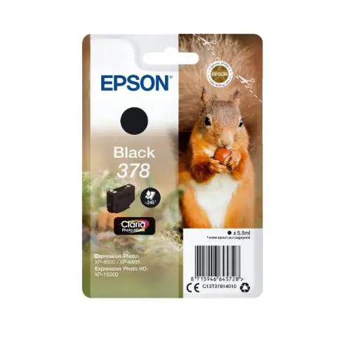 Epson T3781- Tusz czarny 378 do Epson Expression Photo HD XP-15000, XP-8000, XP-8005, XP-8500, XP-8505, XP-8600, XP-8605