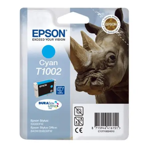 Tusz Epson T1002 Cyan do drukarek Epson (Oryginalny) [11.1 ml]