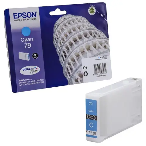 Tusz Epson T7912 Cyan do drukarek (Oryginalny) [6.5ml]