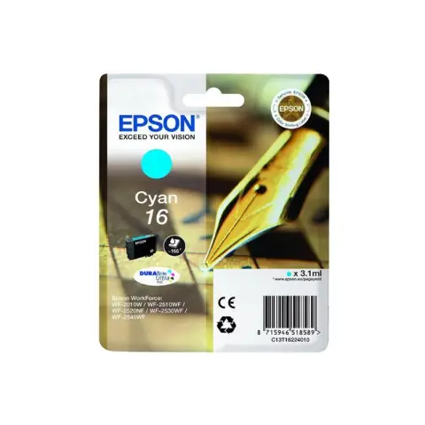 Epson T1622 - Tusz cyan do Epson WF-2010, WF-2500, WF-2510, WF-2520, WF-2530 ...
