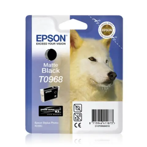 Tusz Epson T0968 Matte Black do drukarek Epson (Oryginalny) [11.4 ml]