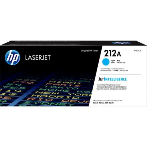 HP W2121A - Toner 212A cyan do HP Color LaserJet EnterpriseM554, M555, M578