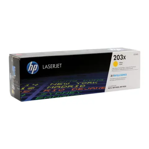 Toner HP CF542X - Toner 203X żółty do HP Color LaserJet Pro M254, M280