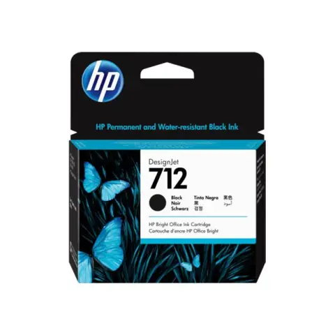 HP 3ED71A - Tusz czarny HP 712 XL do HP DesignJet T-200, T-210, T-230, T-250. T-630, T-650