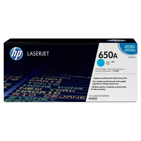 Toner HP 650A / CE271A Cyan do drukarek (Oryginalny) [15k]