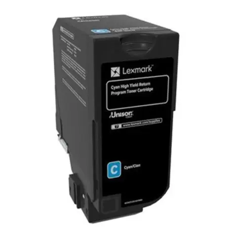 Kaseta z tonerem Lexmark do CX725de | zwrotna | 16 000 str. | CYAN-3899907