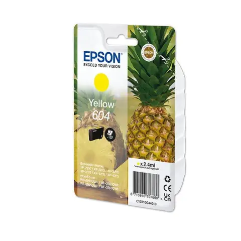 Oryginalny Tusz Yellow Epson 604 (T10G4, C13T10G44010)