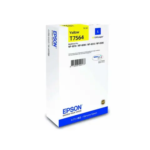 Tusz Epson T7564 do WorkForce Pro WF-8590DWF | 14 ml | 1500 str | yellow