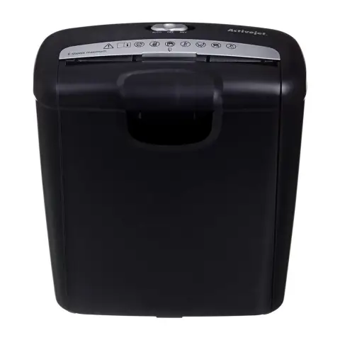 Niszczarka Activejet ASH-0601S, P-1, 10 l, ścinki 7,2 mm, czarna.-8532697