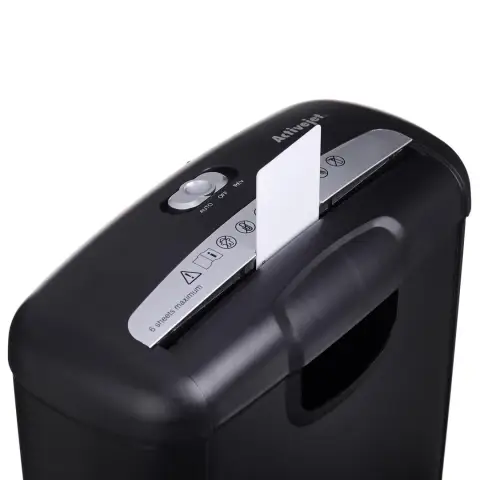 Niszczarka Activejet ASH-0601S, P-1, 10 l, ścinki 7,2 mm, czarna.-8532698