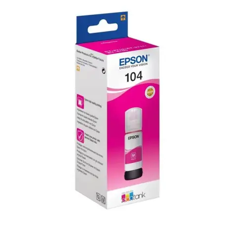 Oryginalny Tusz w butelce Magenta Epson 104 (T00P3, C13T00P340)