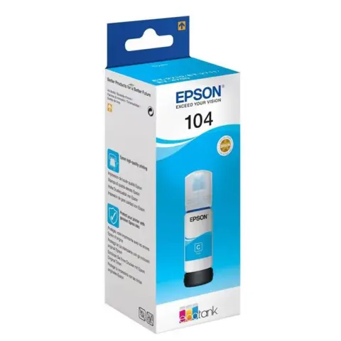 Tusz Epson 104 / T00P2 Cyan do drukarek (Oryginalny) [65ml]