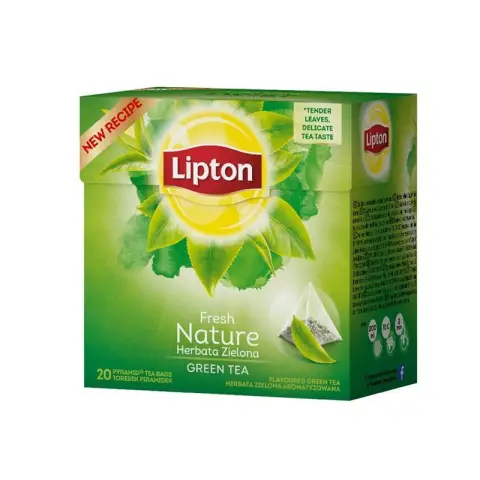 Herbata Lipton Piramidki Green Tea Nature | 20 szt