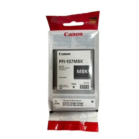 Tusz Canon PFI-107MBK do iPF670/680/685/770/780/785 |130ml | matte black-8955399