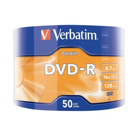 Verbatim DVD-R | 4.7GB | x16 | Surface 50 pack | matt silver-8956128