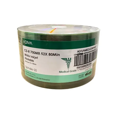 Adiva Medica CD-R 700MB 53X Printable SP50 0209-8956130