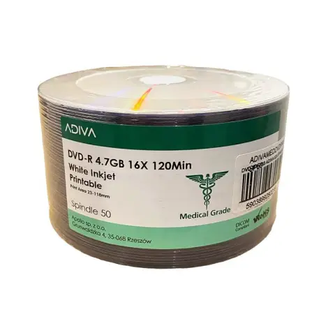 Adiva Medica DVD-R 4.7GB 16X Printable SP50 0216-8956131