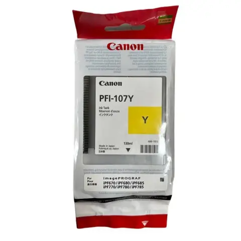 Tusz Canon PFI-107Y do iPF670/680/685/770/780/785 | 130ml | yellow-8956199