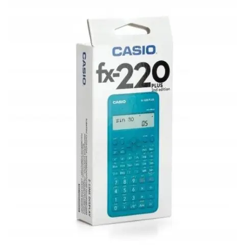 CASIO KALKULATOR NAUKOWY FX-220PLUS-2 NIEBIESKI, 12 CYFROWY WYŚWIETLACZ-9385522