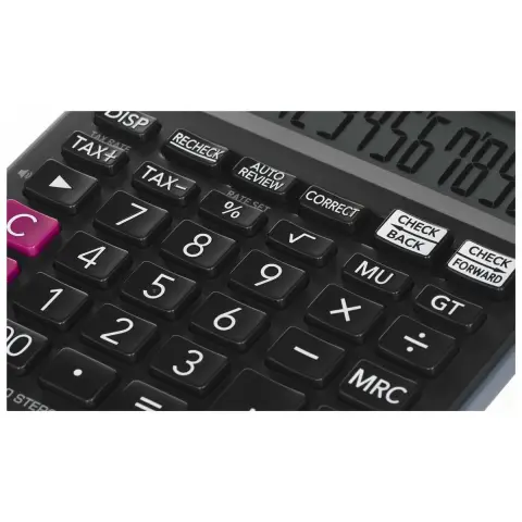 CASIO KALKULATOR BIUROWY MJ-120D PLUS CZARNY, 12 CYFROWY WYŚWIETLACZ-9477171