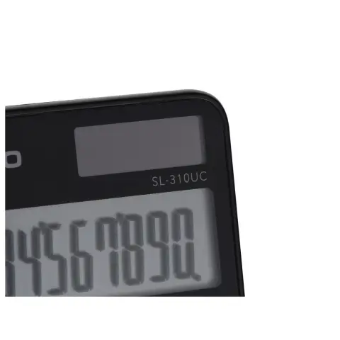 CASIO KALKULATOR KIESZONKOWY SL-310UC-BK CZARNY, 10 CYFROWY WYŚWIETLACZ-9477182