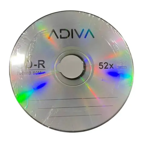 Adiva CD-R | 700MB | x52 | szpindel 50 szt.| 80min | White Inkjet Printable-9586469