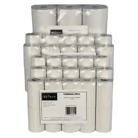 BSTech Papier, rolka termiczna do kas fiskalnych 57x15m 10 sztuk-9612978
