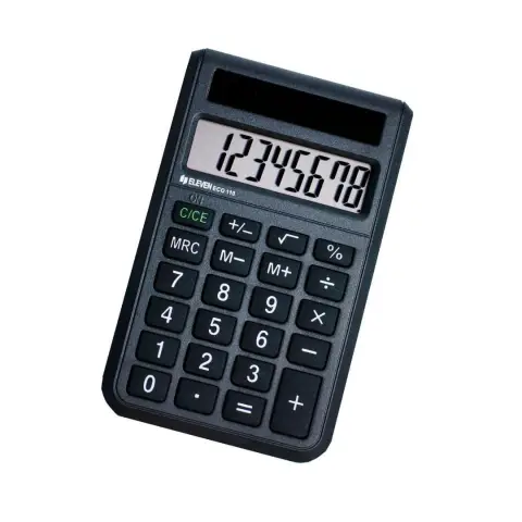 Eleven kalkulator kieszonkowy 8-pozycyjny czarny ECC110