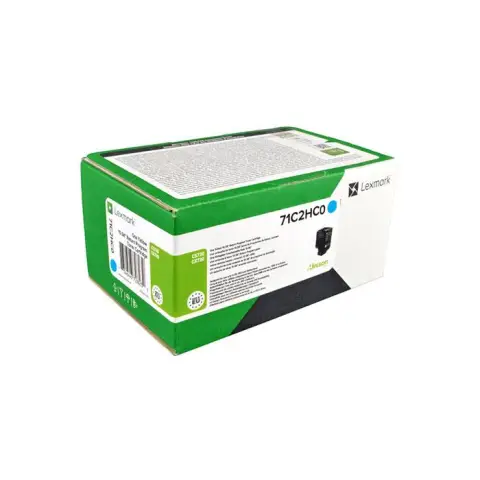 Toner Lexmark 71C2HC0 Cyan do drukarek (Oryginalny) [10.5k]