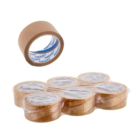 BSTech taśma klejąca Solvent Transparent 48mmx66m 6 szt-9697816