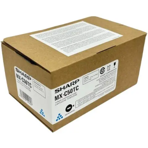 Toner Sharp MX-C50TC Cyan do drukarek (Oryginalny) [13k]